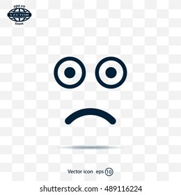Face sign icon, vector illustration. Flat design style