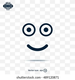 Face sign icon, vector illustration. Flat design style