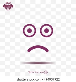 Face sign icon, vector illustration. Flat design style