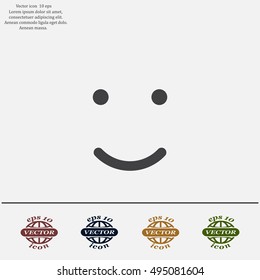 Face sign icon, vector illustration. Flat design style