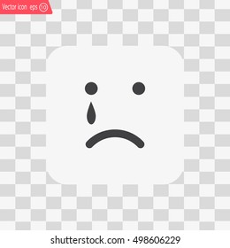Face sign icon, vector illustration. Flat design style