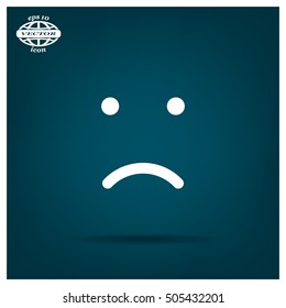 Face sign icon, vector illustration. Flat design style