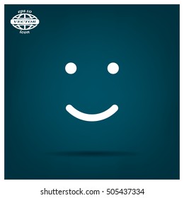 Face sign icon, vector illustration. Flat design style