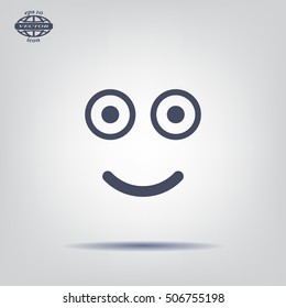Face sign icon, vector illustration. Flat design style