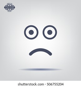 Face sign icon, vector illustration. Flat design style