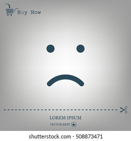 Face sign icon, vector illustration. Flat design style