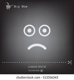Face sign icon, vector illustration. Flat design style