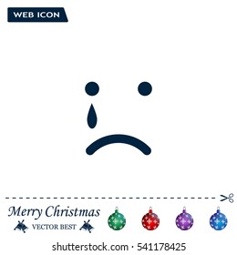 Face sign icon, vector illustration. Flat design style