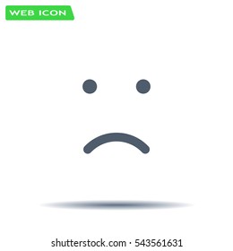 Face sign icon, vector illustration. Flat design style