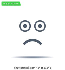 Face sign icon, vector illustration. Flat design style