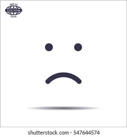 Face sign icon, vector illustration. Flat design style