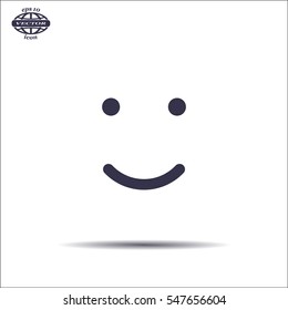 Face sign icon, vector illustration. Flat design style