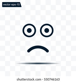 Face sign icon, vector illustration. Flat design style