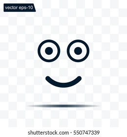 Face sign icon, vector illustration. Flat design style