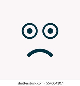 Face sign icon, vector illustration. Flat design style
