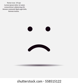 Face sign icon, vector illustration. Flat design style