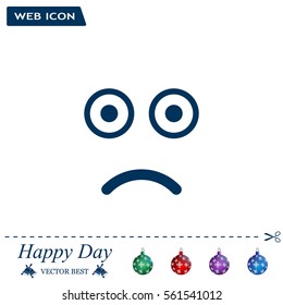 Face sign icon, vector illustration. Flat design style