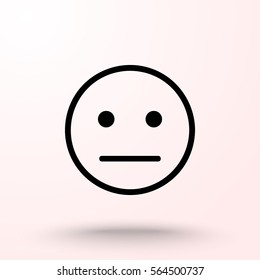 Face sign icon, vector illustration. Flat design style 