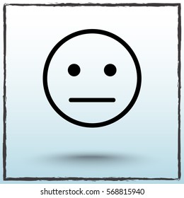 Face sign icon, vector illustration. Flat design style 