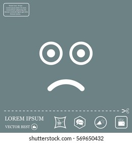 Face sign icon, vector illustration. Flat design style
