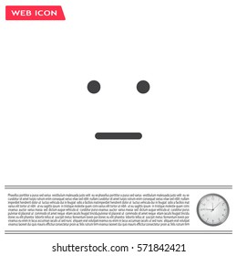 Face sign icon, vector illustration. Flat design style