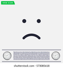 Face sign icon, vector illustration. Flat design style
