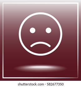 Face sign icon, vector illustration. Flat design style 