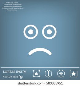 Face sign icon, vector illustration. Flat design style