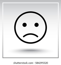 Face sign icon, vector illustration. Flat design style 