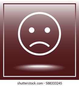 Face sign icon, vector illustration. Flat design style 