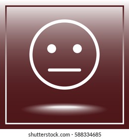 Face sign icon, vector illustration. Flat design style 
