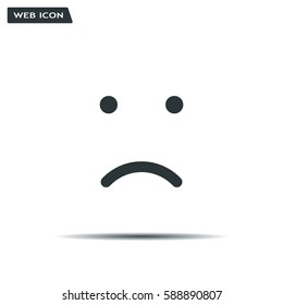 Face sign icon, vector illustration. Flat design style