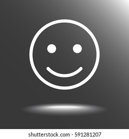 Face sign icon, vector illustration. Flat design style 
