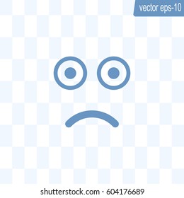 Face sign icon, vector illustration. Flat design style