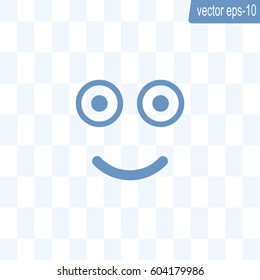 Face sign icon, vector illustration. Flat design style