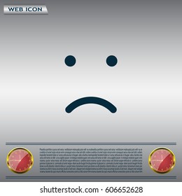Face sign icon, vector illustration. Flat design style