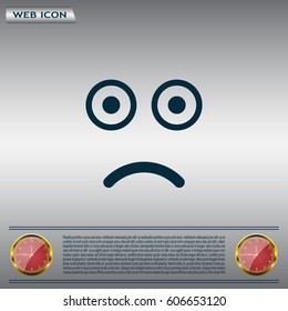 Face sign icon, vector illustration. Flat design style