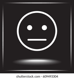 Face sign icon, vector illustration. Flat design style 