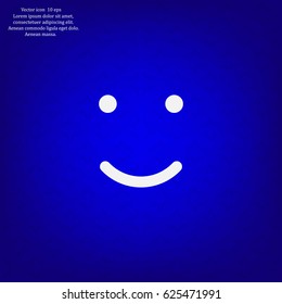 Face sign icon, vector illustration. Flat design style
