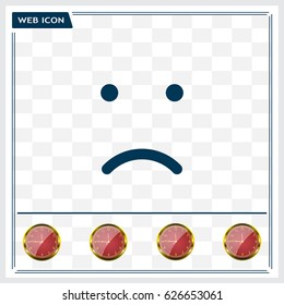 Face sign icon, vector illustration. Flat design style