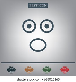 Face sign icon, vector illustration. Flat design style