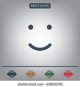 Face sign icon, vector illustration. Flat design style