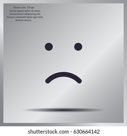 Face sign icon, vector illustration. Flat design style