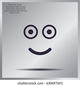 Face sign icon, vector illustration. Flat design style