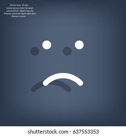 Face sign icon, vector illustration. Flat design style