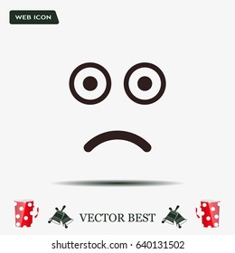 Face sign icon, vector illustration. Flat design style