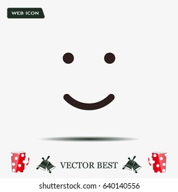 Face sign icon, vector illustration. Flat design style