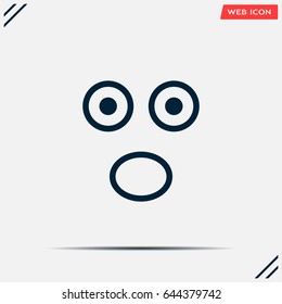 Face sign icon, vector illustration. Flat design style
