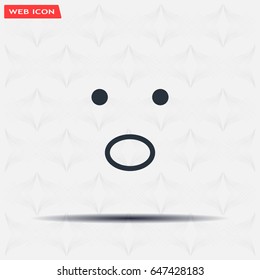 Face sign icon, vector illustration. Flat design style