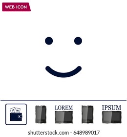 Face sign icon, vector illustration. Flat design style